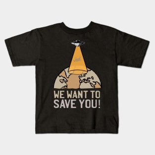 UFO Mystery Cow Mission Shirt Kids T-Shirt
